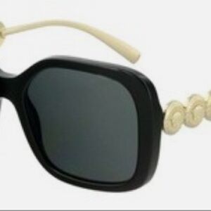 Versace Collection Black and Cream Sunglasses